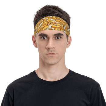 Жълти бананови ленти за изпотяване Dream Wide Running Sweet Bands Headwrap Head Wrap Bandages Gym Fitness Yoga Hair Sweatbands