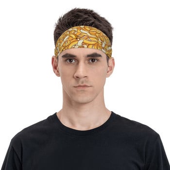 Κίτρινες μπανάνα Dream sweatbands Wide Running Sweat Headband Headwrap Head Sweat Bandages Gym Fitness Yoga Hair Sweat Bands