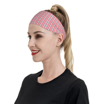 Nautical Spirit Sport Safety Sweatbands за Unisex Wide Sweet Band Head Gym Fitness Yoga Head Sweat Bandage Sweat Wash Bandage