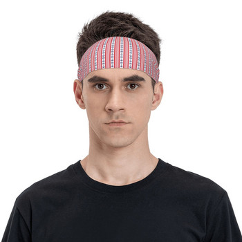 Nautical Spirit Sport Safety Sweatbands за Unisex Wide Sweet Band Head Gym Fitness Yoga Head Sweat Bandage Sweat Wash Bandage