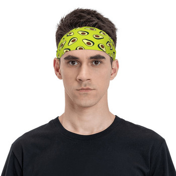 Αβοκάντο Vegetarian Sweatbands Stretch Bike Cycling Sweat Headbands Αντιολισθητικό Head Sweat Bandage Gym Fitness Yoga Hair Sweat Band