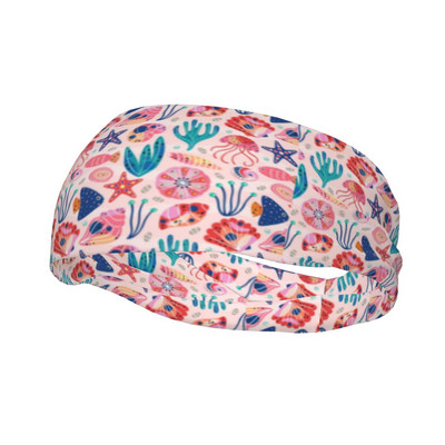 Mieli Starfish Sea Animals Sportinė galvos juosta, prakaituota plaukų juosta Dviratis Dviratis Bėgimas Dviratis Sportinė sauga moterims Vyrams