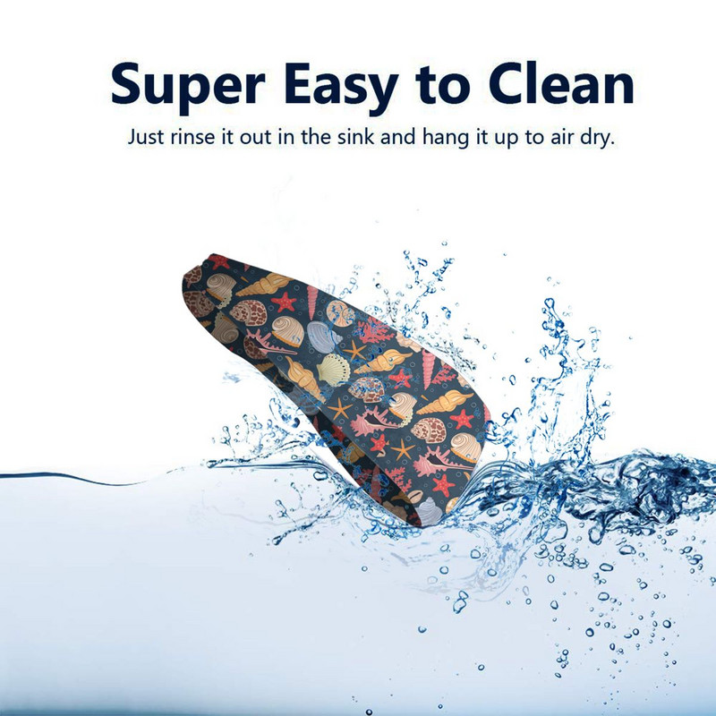 Πολύχρωμα θαλασσινά κοχύλια Coral Outdoor Sports Sweatbands Sweat Headbands Gym Fitness Yoga Head Sweat Bandages Headwear Sweat Wash Bands