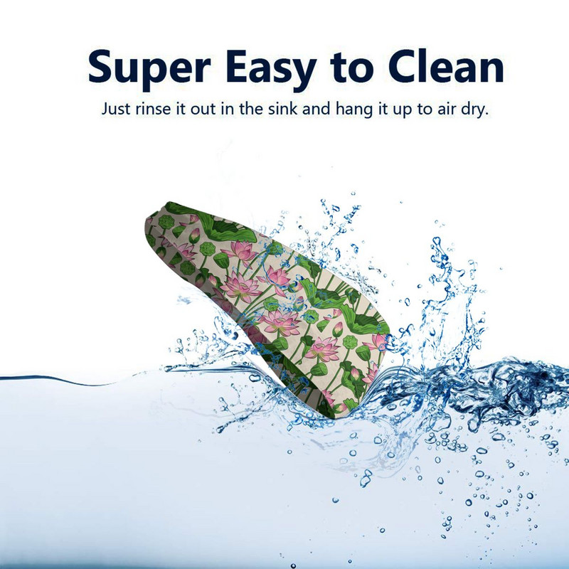 Lotus Flowers Pattern Moterų prakaito juostelė Prakaito juostelė Stretch Teniso Gym Plaukų juostelės Galvos Prakaito juostos