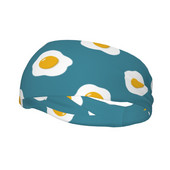 Keptų kiaušinių raštas Vyriškos prakaito juostos, neslystančios dviračių jogos sportinės plaukų juostos Animacinių filmų prakaito plovimo juostos