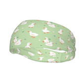 Animacinių filmų mielos anties ir vištienos prakaito juostelės plačios bėgiojančios prakaito galvos juostos, skirtos unisex galvos apvyniojimui, galvos prakaito tvarsčiai.