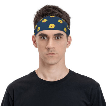 Κινούμενα σχέδια Yellow Chicks Sweat Headband Headwrap Ζάντα για τα μαλλιά Γιόγκα Μπάσκετ Τρέξιμο Αθλητισμός Αθλητική Ασφάλεια για γυναίκες