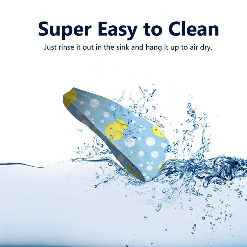 Animacinių filmų Geltonos antienos rašto bėgimo juostelė moterims Vyrams Minkštos prakaito galvos juostos Jogos plaukų tvarsčiai Galvos apvyniojimas plaukams prakaito juostos