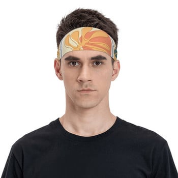 Σκανδιναβικός Henri Matisse Style Sports Sweatbands Γεωμετρικά φύκια Stretch Sweat Headbands Gym Yoga Hair Bandage Hair Sweat Band