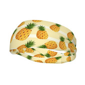 Ananasų vyrų prakaito juostelė sportinė galvos juosta tempimo joga krepšinio bėgimo sportinė plaukų juosta vaisinė galvos juosta