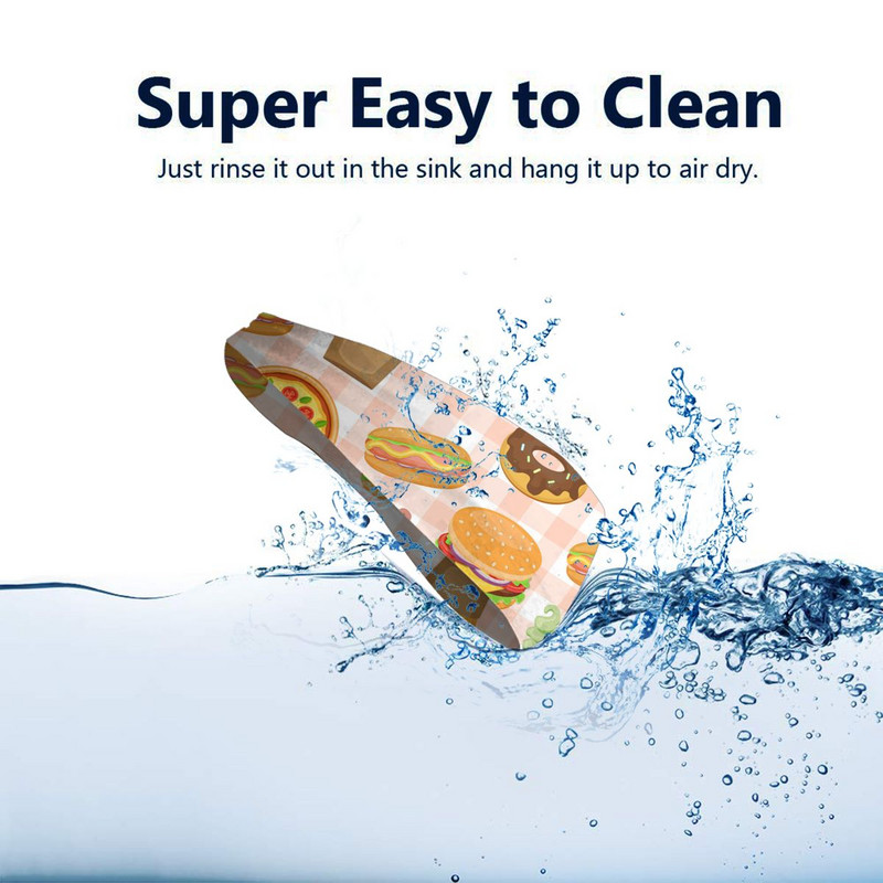 Greito maisto prakaito juostelės Prakaito juostelės moterims Vyrams Tortilla Pica Hamburger Donut Ledai Plaukų tvarsčiai Joga plaukų juosta