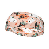 Helovino sportinės galvos juostos tvarsčiai Moliūgų vaiduoklis ragana animacinių filmų plaukų juostelės jogos bėgimo juostelė sportinė sauga moterims