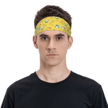 Cute Totoro Athletic Sweatband Anime Stretch Sweat Headbands Gym Fitness Head Sweat Bandages Αντιολισθητικές μπάντες ιδρώτα για τα μαλλιά