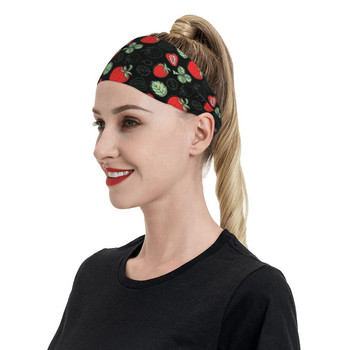 Strawberry Headband Headshanf Cute Fruit band Hair Cycling Yoga Sweatband Sports Safety for Men