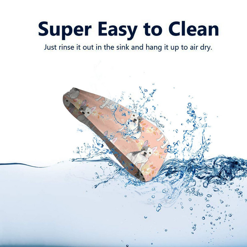 Prancūzų buldogų šunų moterų prakaito juosta Sportinė galvos juosta Stretch Fitness Sport plaukų juosta Animal Headwrap Sporto sauga