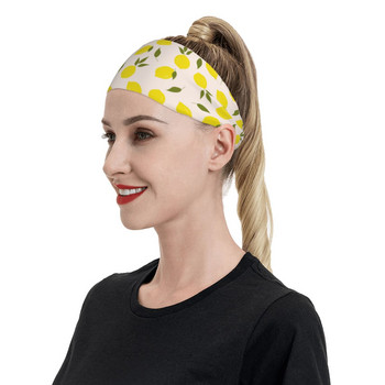 Lemon Sports Headband Sweat Bandage Cute Fruit Hair band Cycling Yoga Sweatband Sports Safety for Women