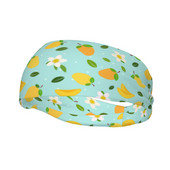 Mango gėlių prakaito galvos juosta Galvos skarelė miela vaisių rašto plaukų juosta Jog Basketball Bėgimo prakaito juosta Sportinė sauga moterims