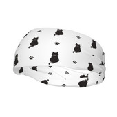 Kass Loom Käpp Naiste Higipael Peapael Stretch Elastne Jooga Korvpall Jooks Sport Juuksepaelad Peakatted Spordiohutus