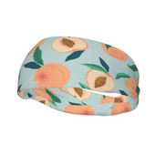 Persikų treniruotės prakaito juostelės, skirtos unisex vaisiams, minkštos prakaito galvos juostos Teniso treniruoklių salė Fitneso galvos prakaito tvarsčiai Galvos apvyniojimas plaukams turbanas