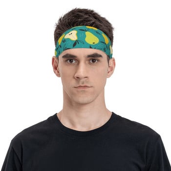 Pear Running Sweatbands for Unisex Fruit Elastic Sweat Headband Jogging Yoga Hair Επίδεσμοι Αντιολισθητικός ιδρώτας για τα μαλλιά