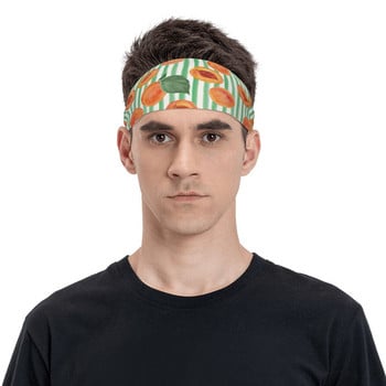 Peach Cute Fruit Ανδρικό Sweatband Headband Elasticity Outdoor Sport Κορδέλες για τα μαλλιά