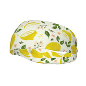Citronu ziedu sviedru lente, plata velosipēda velosipēda sviedru galvas lentes sievietēm vīriešiem galvas ietīšana augļu ziedu matu pārsējs Joga matu sviedru lentes