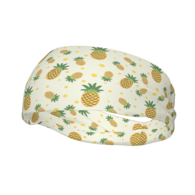 Ananasų sportinė galvos juosta galvos apdangalas mielas vaisių plaukų juosta Teniso sporto salės prakaito juosta Sportinė sauga vyrams