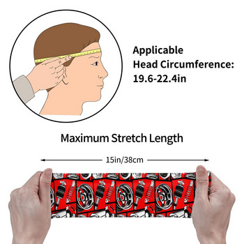 Car Culture Sweatband Elastic Sport Safety Sweat Headband for Unisex Αντιολισθητικοί επίδεσμοι ιδρώτα κεφαλιού Jogging Yoga Hair Sweat Bands
