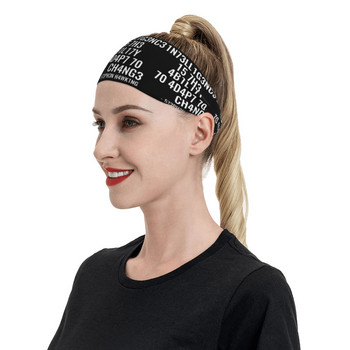 Intelligence Sweat Headband Headwrap Hair Band Fitness Jogging Tennis Yoga Gym Sweatband Αθλητική ασφάλεια για γυναίκες