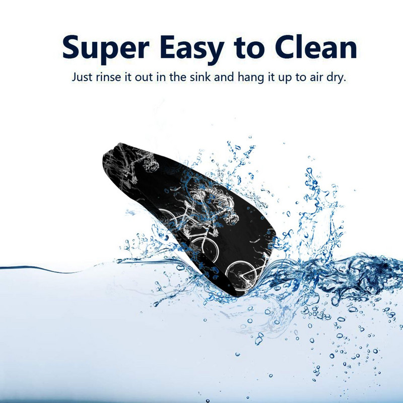 Skeleton Skull Cycle vyrų prakaito juosta, prakaituota galvos juosta Elastinė jogos krepšinio bėgimo sportinė plaukų juosta galvos apdangalas