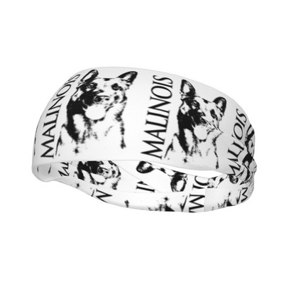 Malinua šuo Belgų aviganis Mechelaar Moterų prakaito juosta Prakaito galvos juosta elastinė dviračių joga plaukų juosta galvos prakaitas Sporto sauga