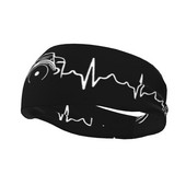 Heartbeat Of Camera Bike Cycling Sweatbands Φωτογράφος Sweat Headbands Tennis Gym Fitness Head Sweat Bandage Hair Sweat Bands