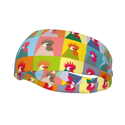 Cartoon Chicken Workout higipaelad Unisex jaoks Stretch Sweat peapael Tennis Gym Fitness Juukseside Libisemisvastased higipesurihmad