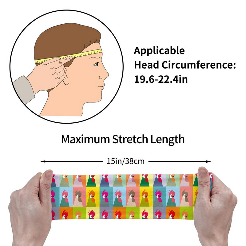 Cartoon Chicken Workout higipaelad Unisex jaoks Stretch Sweat peapael Tennis Gym Fitness Juukseside Libisemisvastased higipesurihmad