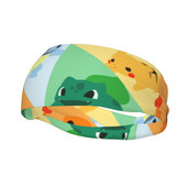 Mielas animacinių filmų „Bokemon Anime Plaid“ vyrų prakaito juosta Galvos juosta neslystanti teniso treniruoklių salės plaukų juosta, prakaito tvarstis