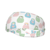 Matryoshka Russian Doll Prakaito juostelė Elastinė prakaito juostelė moterims Vyrų galvos apdangalai Plaukų tvarsčiai Sporto salė Fitneso Joga Plaukų Prakaito juosta