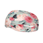 Spalvingos gėlės ir drugeliai prakaito juosta Elastinė sportinė sauganti prakaito galvos juosta moterims, vyrų galvos juosta su prakaitu