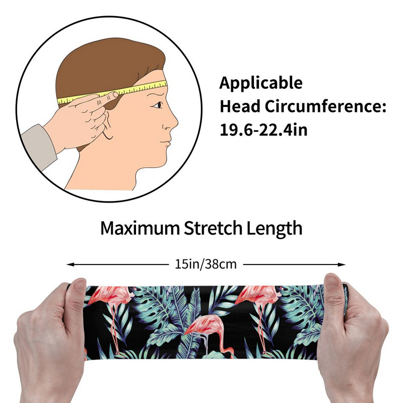 Vasaros atogrąžų palmių lapų galvos juosta nuo prakaito tvarsčių paukščių plaukų juosta Joga, bėgimo juosta, sportinė sauga vyrams