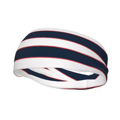 Stripe Plaid vintažinis galvos apdangalas prakaito prausimuisi plaukų juostos Fitness Sportinė joga prakaito juostelė Sportinė sauga vyrams