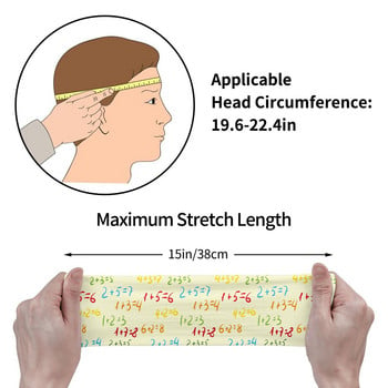 Math Equations Sweatbands Stretch Running Sweat Headbands for Unisex Headwear Hair Bandage Jogging Yoga Sweat Wash Band