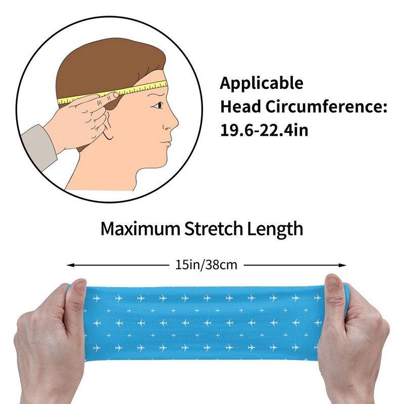 Αεροπλάνα κινουμένων σχεδίων Sweat Headband Head Sweat Bands Hair Band Cycling Yoga Sweatband Sports Safety for Men