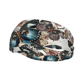 Butterfly Art Athletic Sweatband for Unisex Chinoiserie Sweat Headbands Tennis Gym Fitness Head Sweat Bandages Hair Sweat Sweat Bands