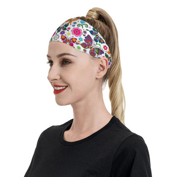 Γυναικεία μπάντα για τρέξιμο πεταλούδας για γυναίκες Άνδρες Stretch Sweat Headband Gym Fitness Yoga Hair Bandage Headwear Sweat Wash Bands