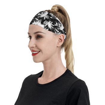 Retro Tropical Sweatband for Unisex Palm Tree Stretch Sweat Headband Επίδεσμος μαλλιών γιόγκα βόλεϊ Headwrap Ζώνες ιδρώτα μαλλιών