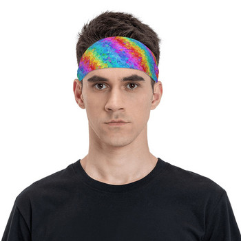Lgbt Pride Sports Headband Headwrap Rainbow Butterfly Hairbands Yoga Running Sweatband Sports Safety for Women