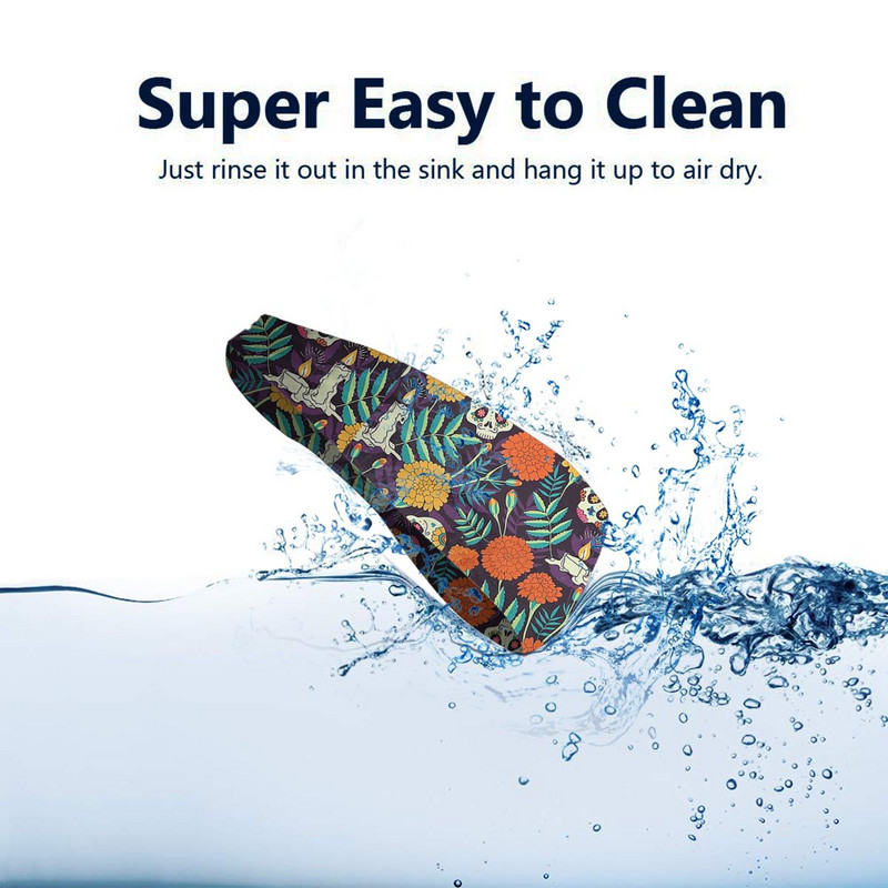 Catrina Dead Sweat galvos apdangalas Galvos apvyniojimas Skull Mexico Ispanijos plaukų juosta dviračių jogos sportinė prakaito juosta Sportinė sauga moterims