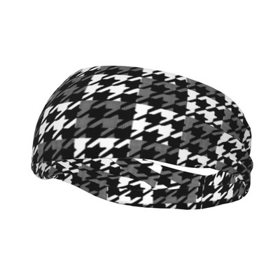 Tartan Design Check Parttern Sweatband Еластична пот лента за глава Нехлъзгащи се превръзки за пот за глава Тенис Фитнес Лента за измиване на пот