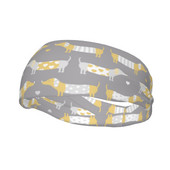 Takso šunų pilka prakaito juostelė, elastinga lauko sportinė prakaito juosta, moteriška, vyriška, neslystanti galva, prakaito tvarsčiai.