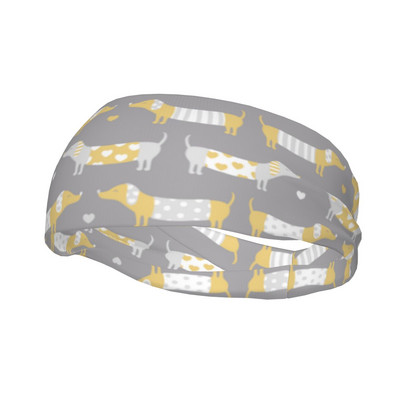 Takso šunų pilka prakaito juostelė, elastinga lauko sportinė prakaito juosta, moteriška, vyriška, neslystanti galva, prakaito tvarsčiai.