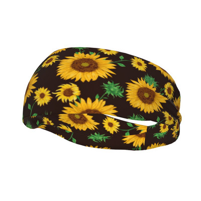 Daisy Flower prakaito juosta Įtempta dviračių dviračių prakaito galvos juostos, neslystančios galvos, prakaito tvarsčiai, treniruoklių salė Fitneso jogos prakaito prausimosi juostos